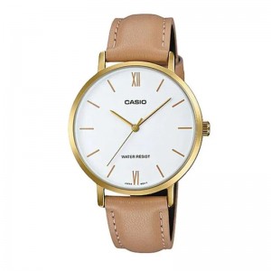 Casio LTP-VT01GL-7BUDF Brown Leather